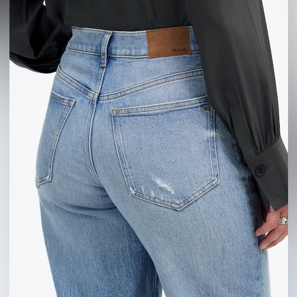 Madewell The Perfect Vintage Wide-Leg Crop Jean in Hallstead Wash - Picture 5 of 9